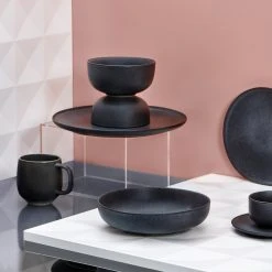 Salt & Pepper Hue Dinner Plate 27.5cm Black 7 Salt & Pepper Hue Dinner Plate 27.5cm Black -Alex Liddy Store BAM 50583 3