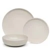 Salt & Pepper Hue 12 Piece Dinner Set Stone
