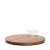 Salt & Pepper Provedore Serving Board With Glass Bowl 35cm