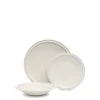 Salt & Pepper Plisset 12 Piece Dinner Set White