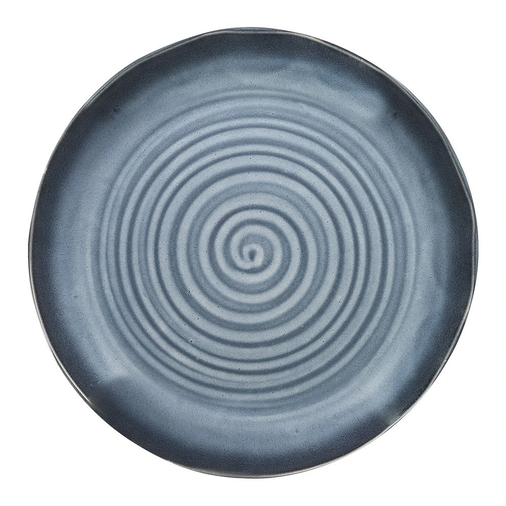 Ecology Ottawa Round Platter 33cm Indigo 5 Ecology Ottawa Round Platter 33cm Indigo - Image 3