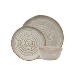 Ecology Ottawa 12 Piece Stoneware Dinner Set Barley