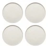 Ecology Domus Set Of 4 Dinner Plates Ecru
