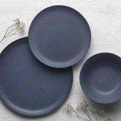 Ecology Malta 12 Piece Stoneware Dinner Set Denim Blue 11 Ecology Malta 12 Piece Stoneware Dinner Set Denim Blue -Alex Liddy Store CWM EC61453 5
