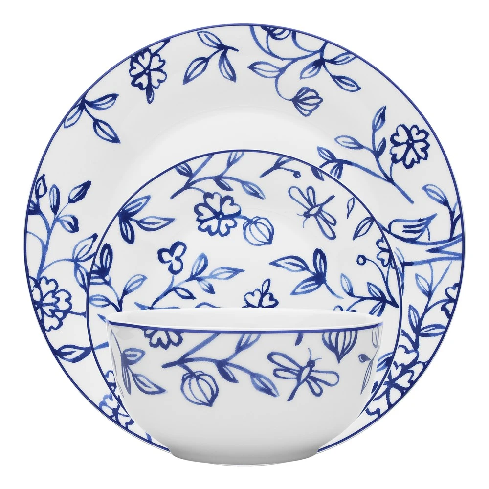 Porto Ginseng 12 Piece Dinner Set Blue 3 Porto Ginseng 12 Piece Dinner Set Blue