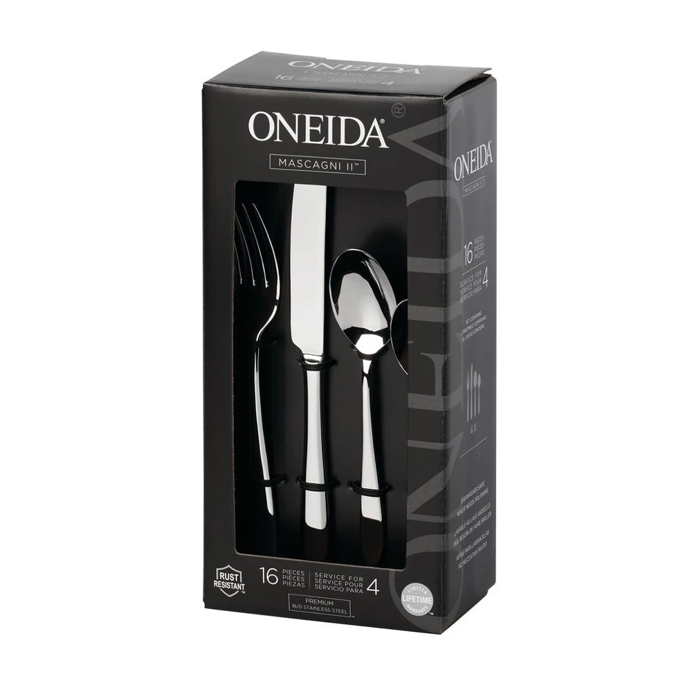 Oneida Mascagri II 16 Piece Cutlery Set 3 Oneida Mascagri II 16 Piece Cutlery Set