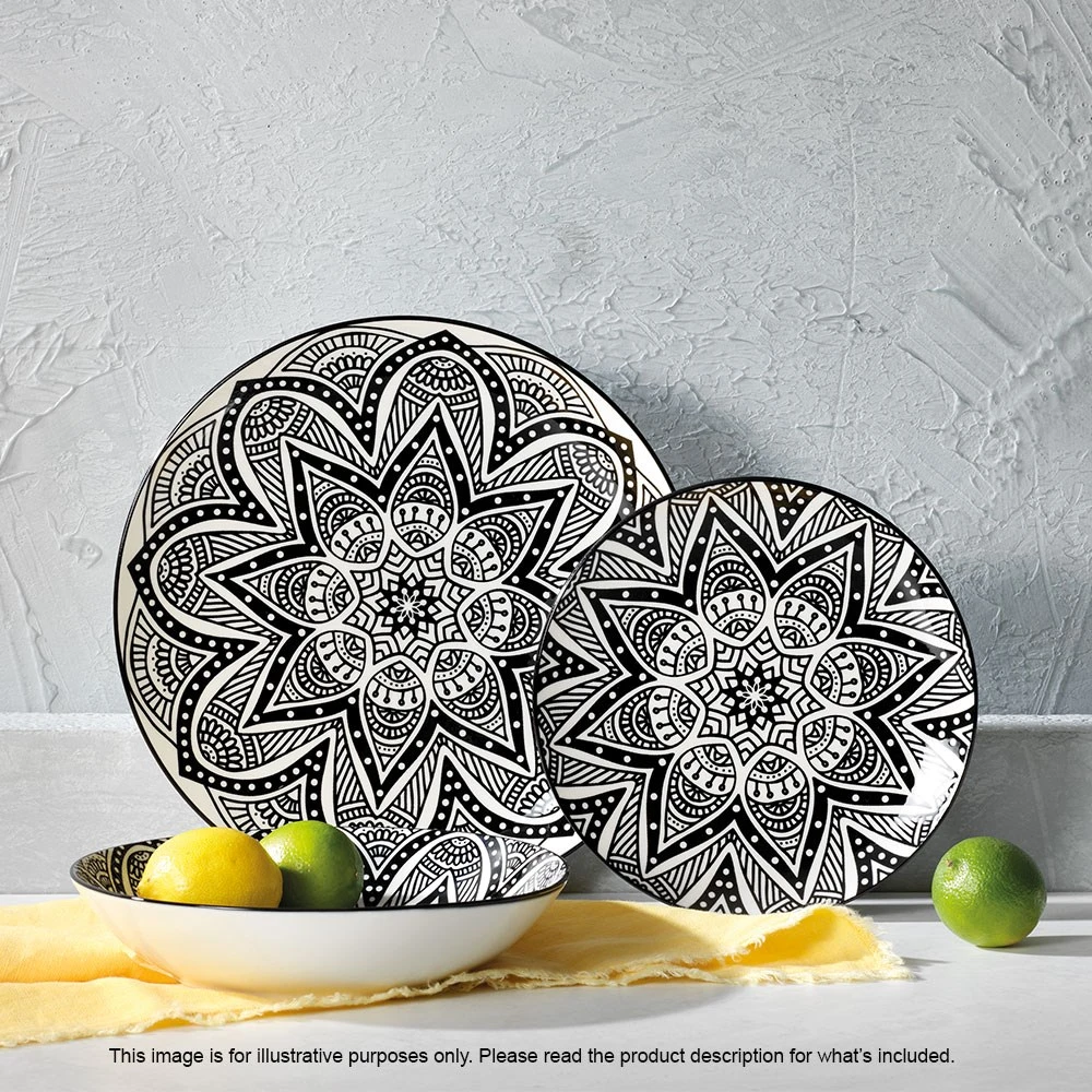 Ambrosia Lena Dinner Set 12 Piece Black 4 Ambrosia Lena Dinner Set 12 Piece Black - Image 3