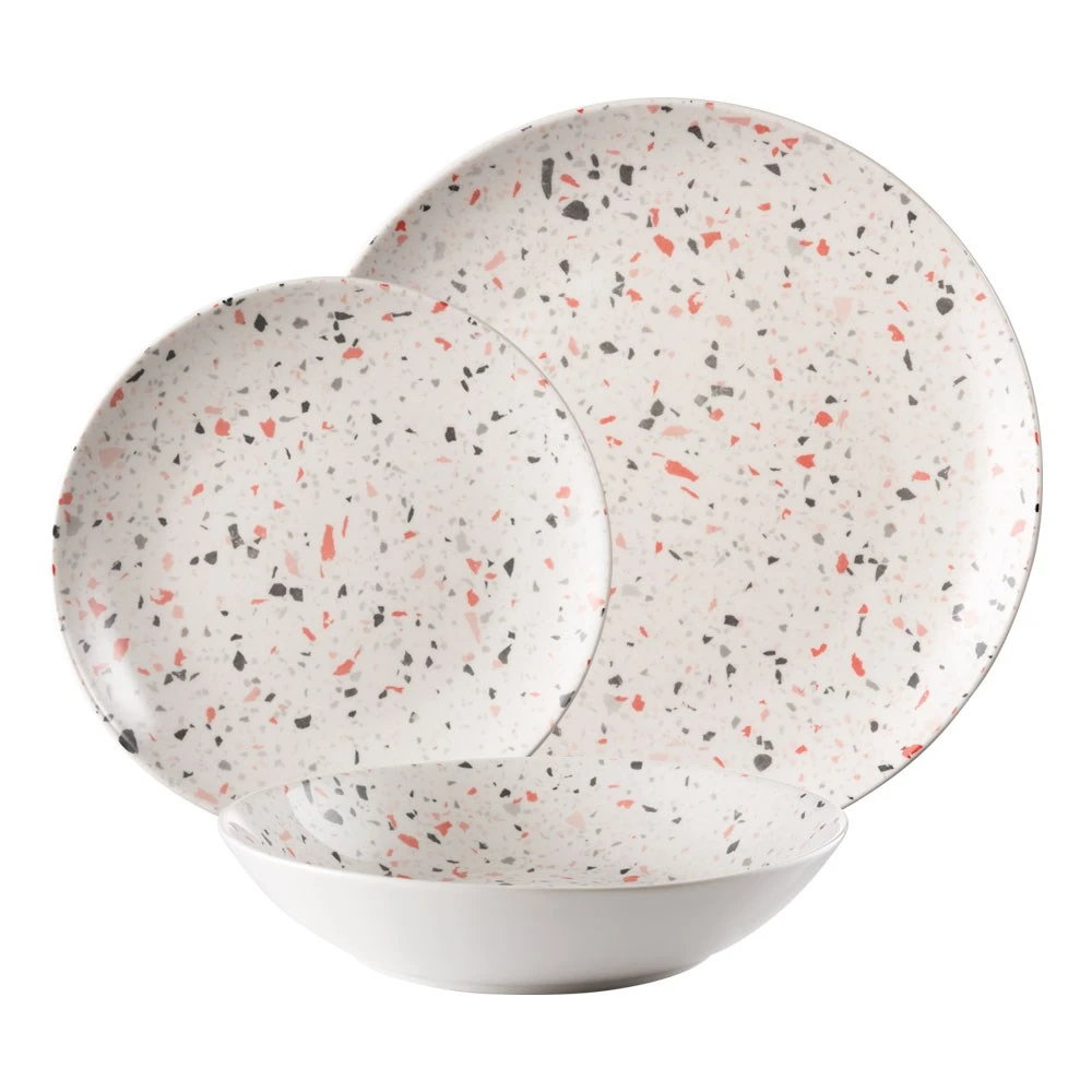 Ambrosia Ren Dinner Set 12 Piece Terrazzo 3 Ambrosia Ren Dinner Set 12 Piece Terrazzo