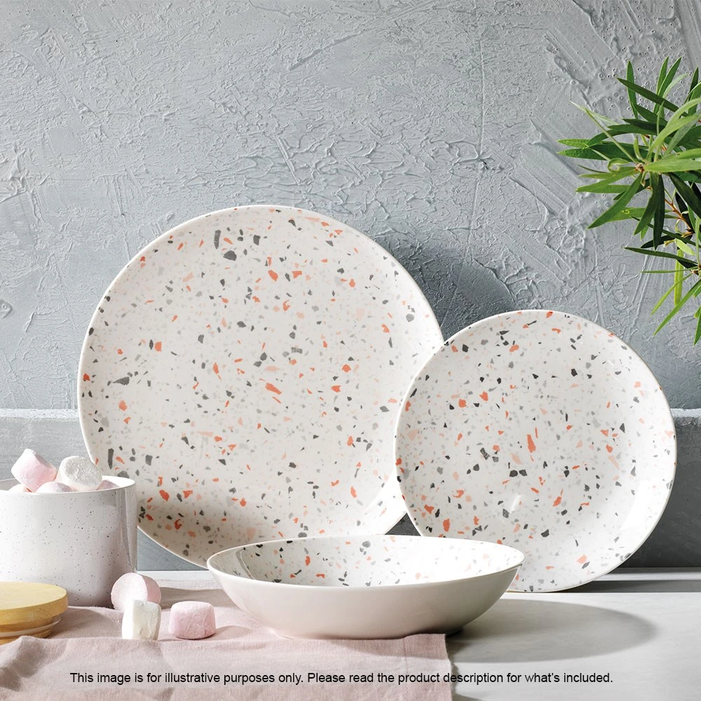 Ambrosia Ren Dinner Set 12 Piece Terrazzo 4 Ambrosia Ren Dinner Set 12 Piece Terrazzo - Image 2