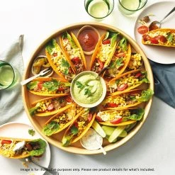 Ambrosia Karira Bamboo Round Serving Tray 40cm 5 Ambrosia Karira Bamboo Round Serving Tray 40cm -Alex Liddy Store HIM 1034092 2