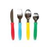 Soffritto Mini Chef 4 Piece Stainless Steel Children's Cutlery Set -Alex Liddy Store HIM 1034691