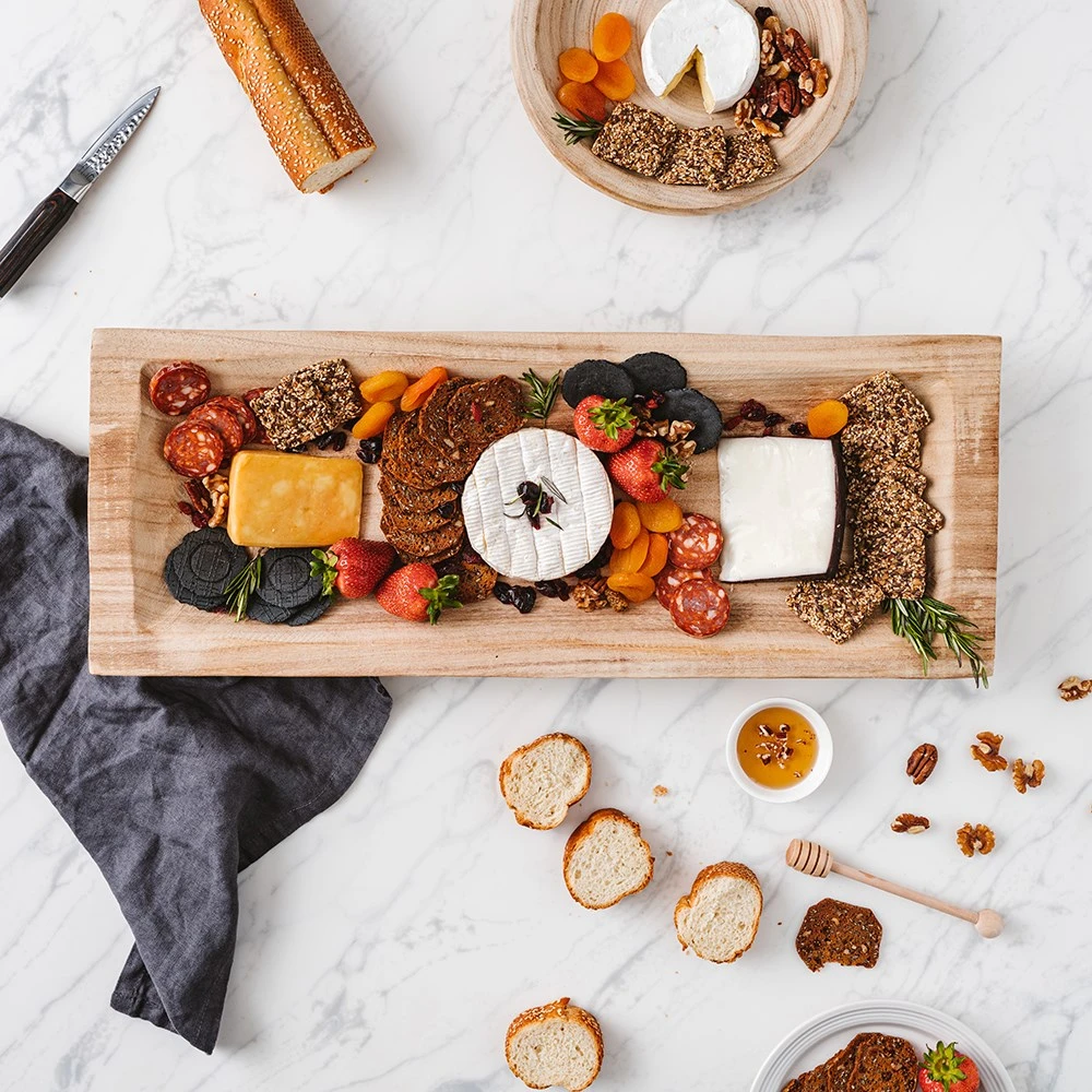 Ambrosia Rustic Paulownia Wood Serving Tray 62 X 24cm 4 Ambrosia Rustic Paulownia Wood Serving Tray 62 X 24cm - Image 2