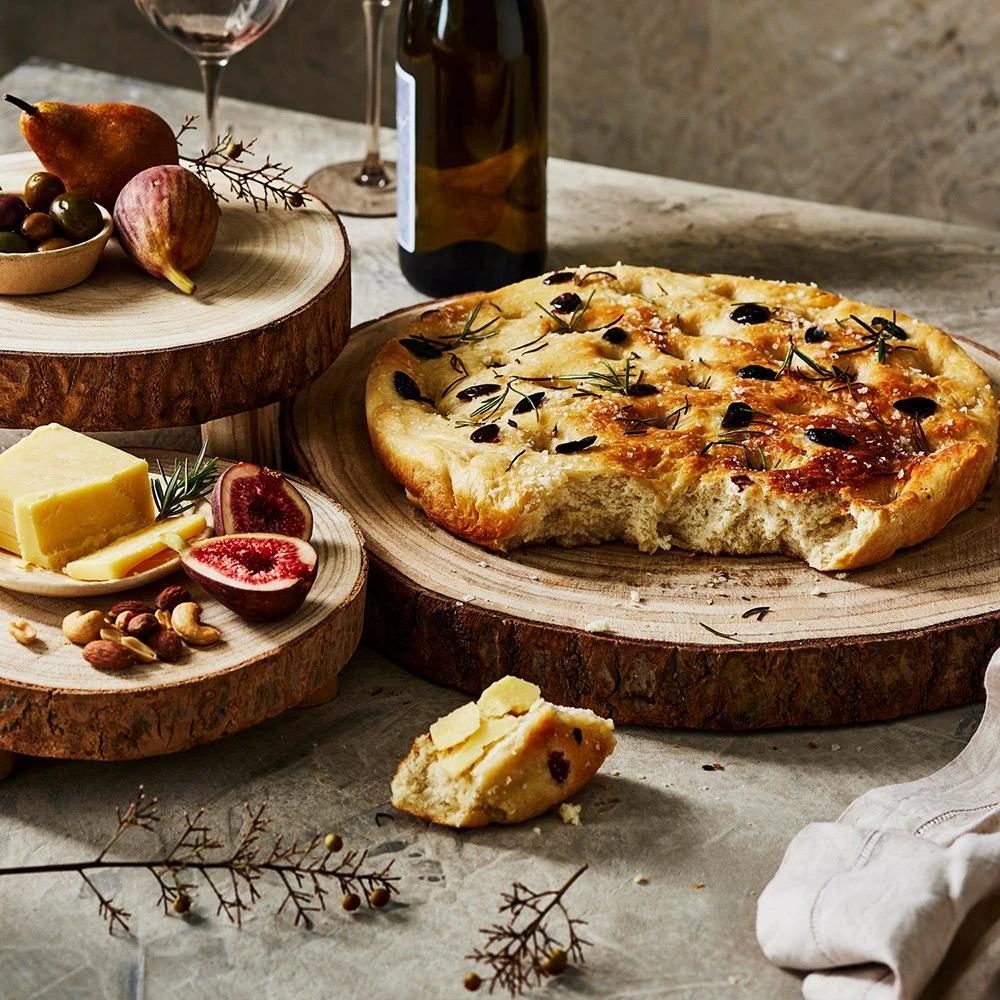 Ambrosia Rustic Paulownia Wood Serving Platter 40cm 4 Ambrosia Rustic Paulownia Wood Serving Platter 40cm - Image 2