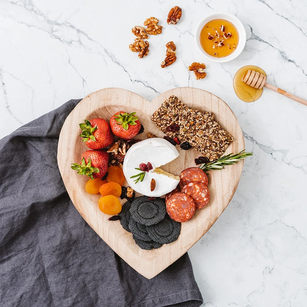 Ambrosia Rustic Paulownia Wood Heart Tray 4 Ambrosia Rustic Paulownia Wood Heart Tray - Image 2