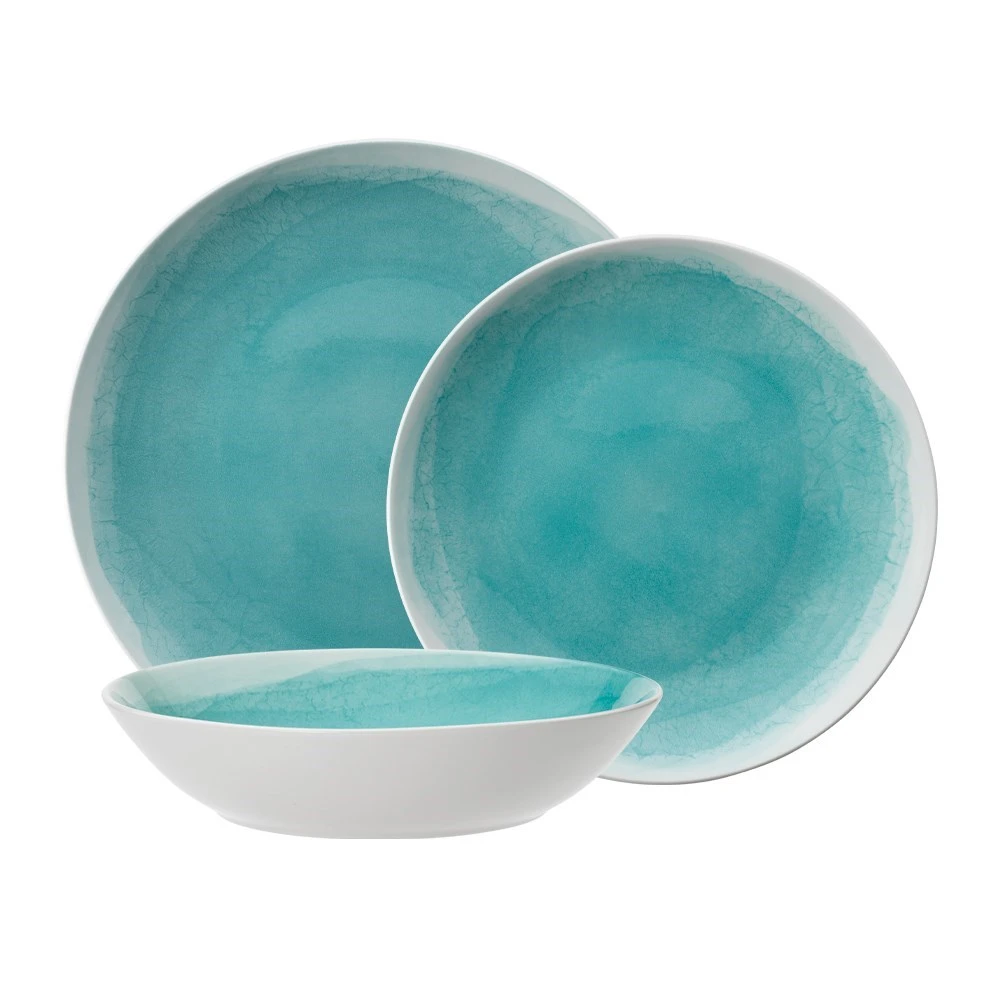 Ambrosia Bree 12 Piece Dinner Set Teal 7 Ambrosia Bree 12 Piece Dinner Set Teal - Image 5