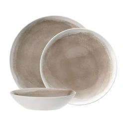 Ambrosia Bree 12 Piece Dinner Set Mushroom