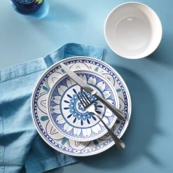 Ambrosia Easton 12 Piece Dinner Set Blue 7 Ambrosia Easton 12 Piece Dinner Set Blue -Alex Liddy Store HIM 1040530 3