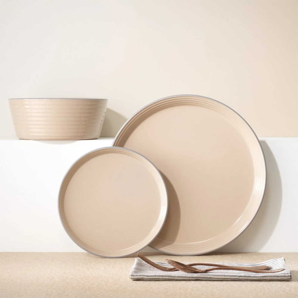Ambrosia Rye 12 Piece Dinner Set Sand 4 Ambrosia Rye 12 Piece Dinner Set Sand - Image 2