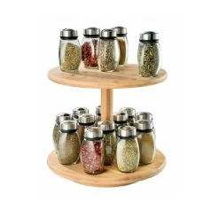 Ambrosia Karira Two Tier Bamboo Lazy Susan 30cm 8 Ambrosia Karira Two Tier Bamboo Lazy Susan 30cm -Alex Liddy Store HIM 1040629 3