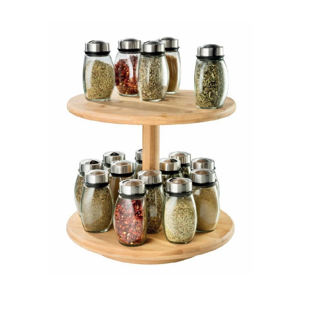 Ambrosia Karira Two Tier Bamboo Lazy Susan 30cm 5 Ambrosia Karira Two Tier Bamboo Lazy Susan 30cm - Image 3