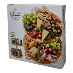 Ambrosia Karira Two Tier Bamboo Lazy Susan 30cm 9 Ambrosia Karira Two Tier Bamboo Lazy Susan 30cm -Alex Liddy Store HIM 1040629 4