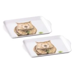 Ashdene Bush Buddies Wombat Set Of 2 Scatter Trays -Alex Liddy Store LAD 521095 2