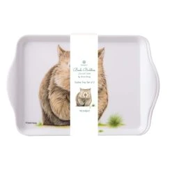 Ashdene Bush Buddies Wombat Set Of 2 Scatter Trays -Alex Liddy Store LAD 521095 5
