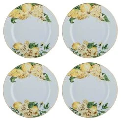 Ashdene Citrus Blooms Set Of 4 Side Plates