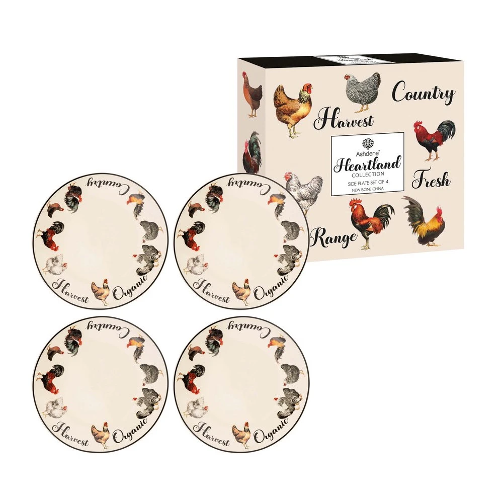 Ashdene Heartland Set Of 4 Side Plates 4 Ashdene Heartland Set Of 4 Side Plates - Image 2