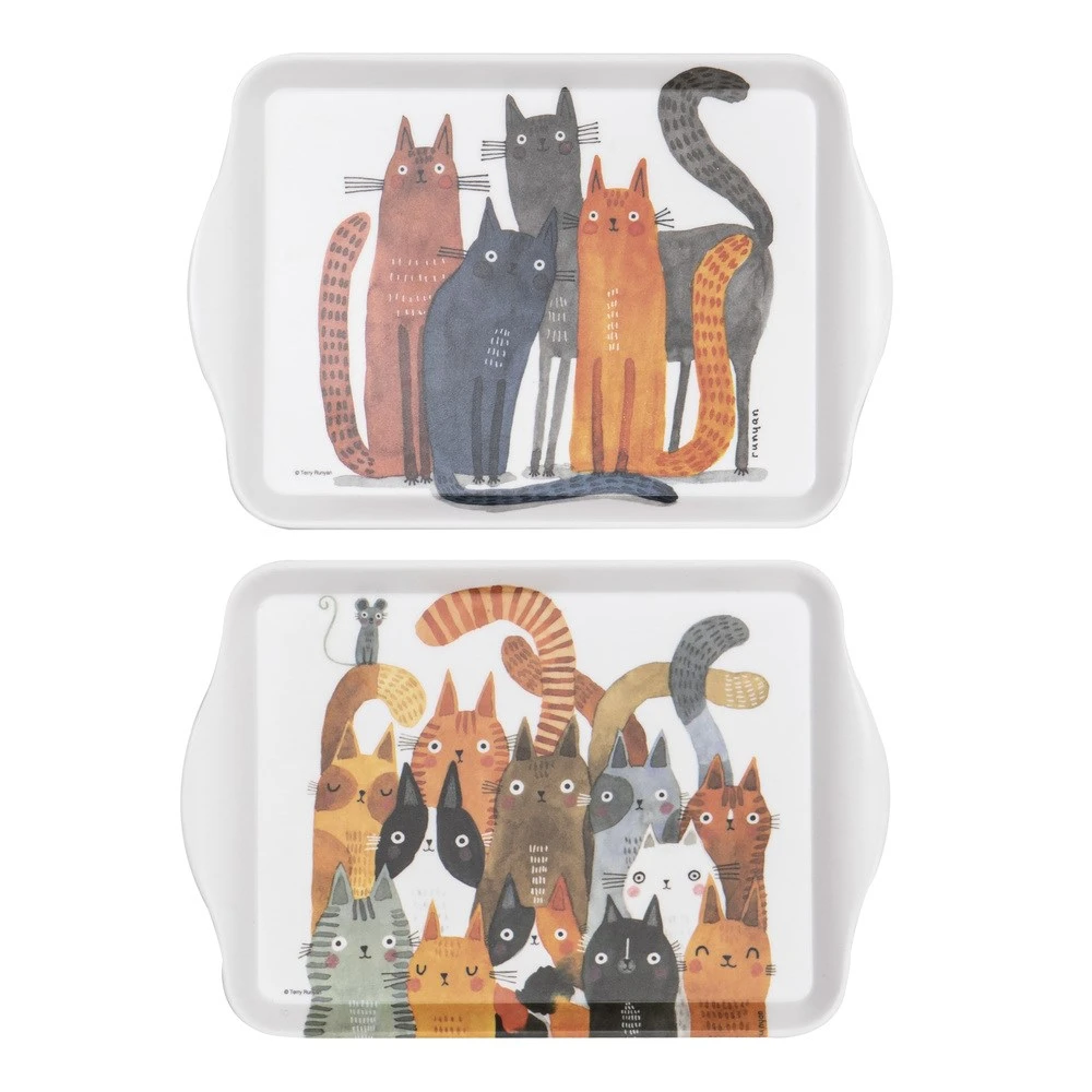 Ashdene Quirky Cats Set Of 2 Scatter Trays 3 Ashdene Quirky Cats Set Of 2 Scatter Trays