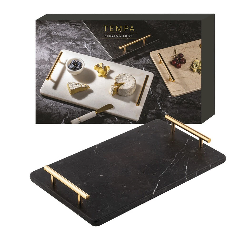 Tempa Emerson 40x24cm Serving Tray Black 4 Tempa Emerson 40x24cm Serving Tray Black - Image 2