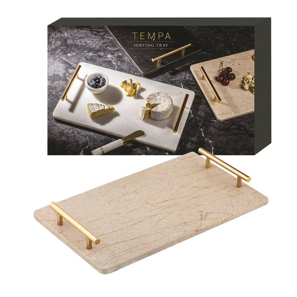 Tempa Emerson 40x24cm Serving Tray Champagne 4 Tempa Emerson 40x24cm Serving Tray Champagne - Image 2