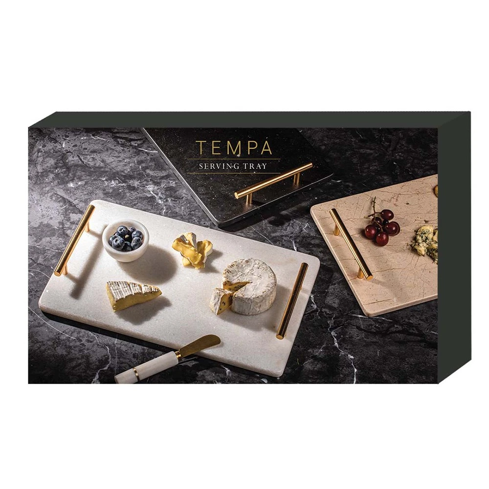 Tempa Emerson 40x24cm Serving Tray Champagne 5 Tempa Emerson 40x24cm Serving Tray Champagne - Image 3