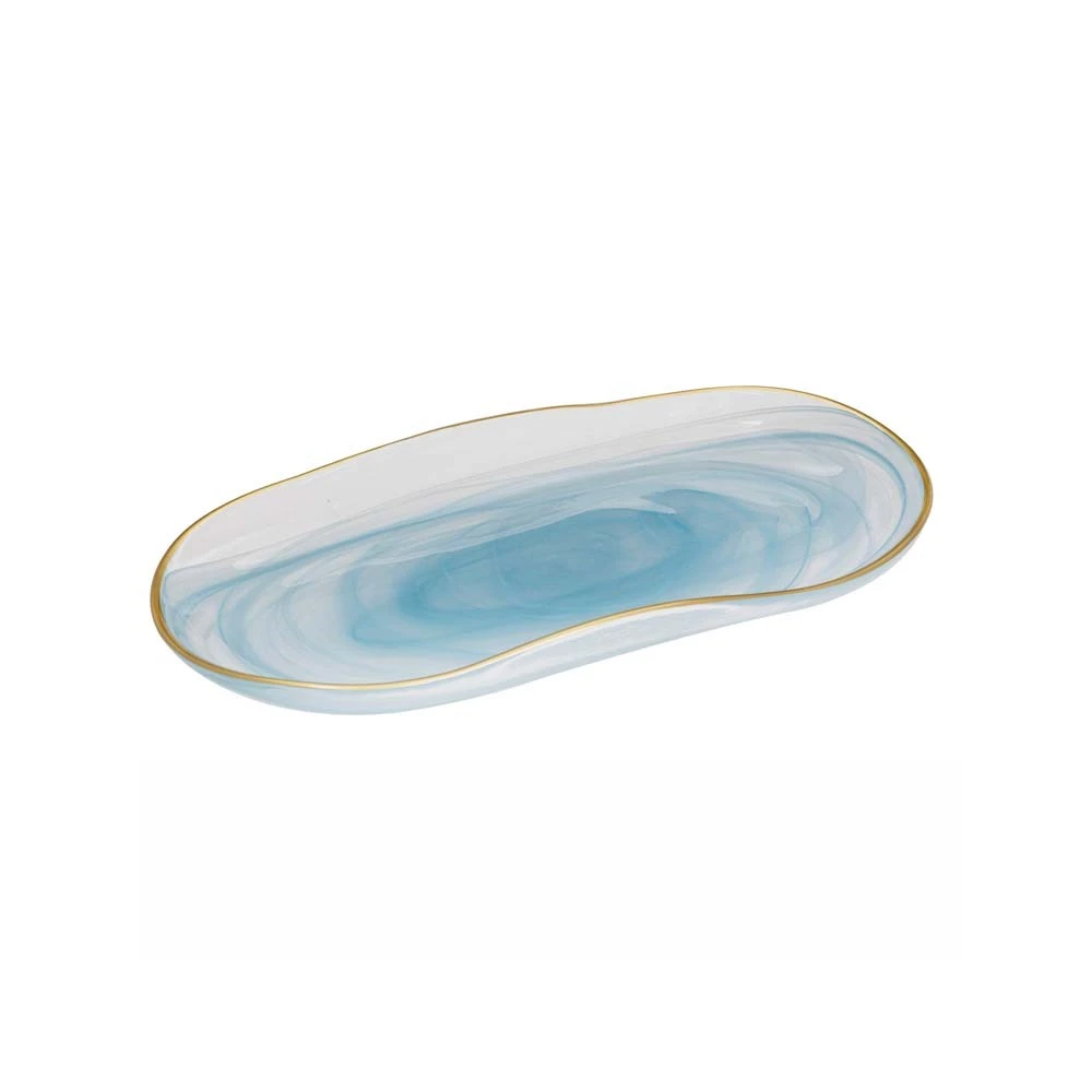 Tempa Ismay Small Oblong Platter Blue 3 Tempa Ismay Small Oblong Platter Blue