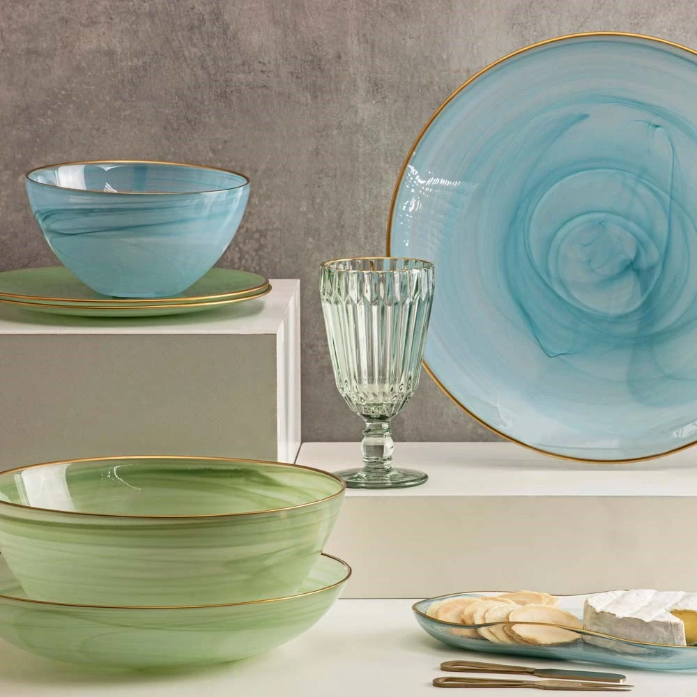 Tempa Ismay Small Oblong Platter Blue 5 Tempa Ismay Small Oblong Platter Blue - Image 3