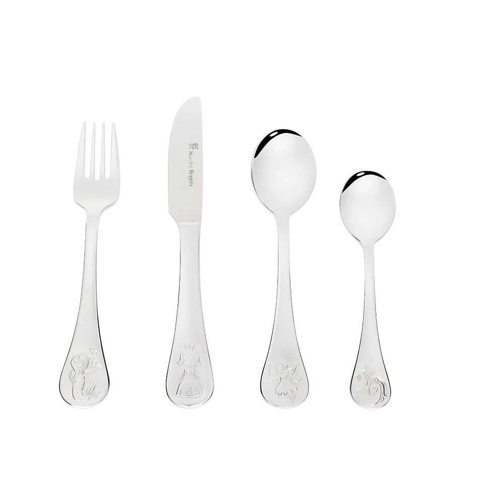 Stanley Rogers Stainless Steel 4 Piece Children's Cutlery Set Fairy Tale 3 Stanley Rogers Stainless Steel 4 Piece Children's Cutlery Set Fairy Tale