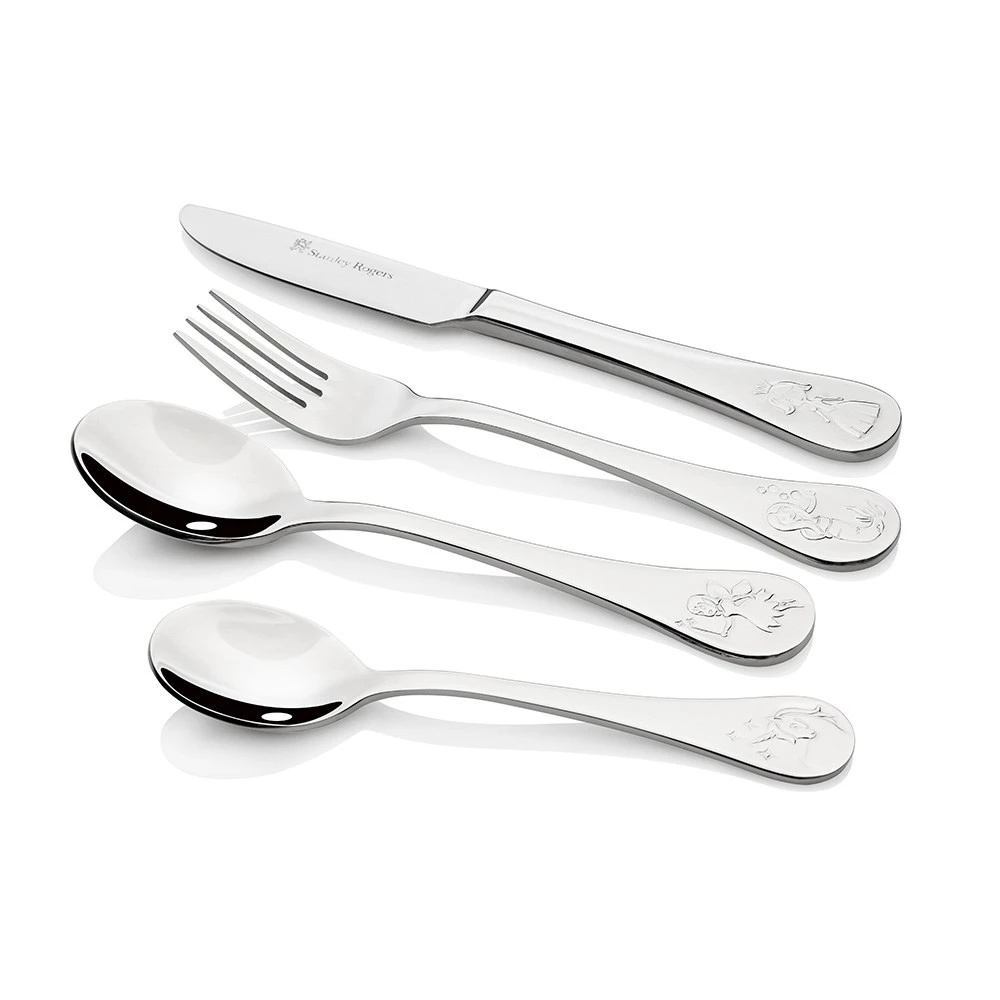 Stanley Rogers Stainless Steel 4 Piece Children's Cutlery Set Fairy Tale 4 Stanley Rogers Stainless Steel 4 Piece Children's Cutlery Set Fairy Tale - Image 2