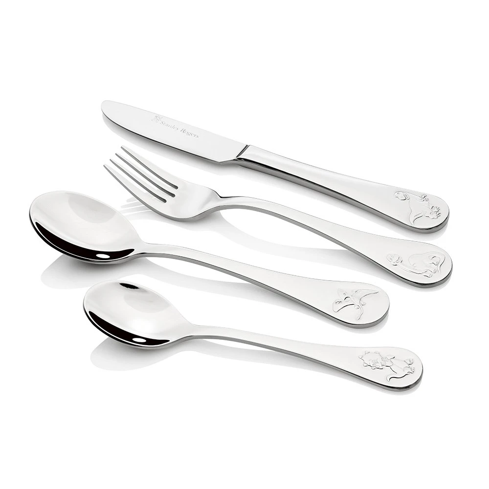 Stanley Rogers Stainless Steel 4 Piece Children's Cutlery Set Dinosaurs 4 Stanley Rogers Stainless Steel 4 Piece Children's Cutlery Set Dinosaurs - Image 2
