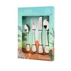 Stanley Rogers Stainless Steel 4 Piece Children's Cutlery Set Dinosaurs 7 Stanley Rogers Stainless Steel 4 Piece Children's Cutlery Set Dinosaurs -Alex Liddy Store MCH 50744 3