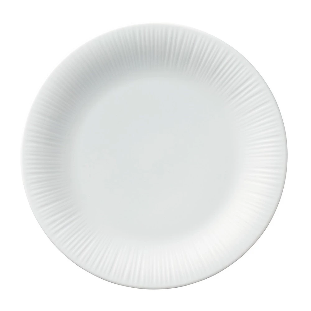 Noritake Conifere Fine White Porcelain Entrée Plate 21cm 3 Noritake Conifere Fine White Porcelain Entrée Plate 21cm