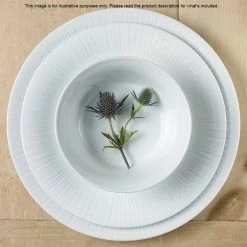 Noritake Conifere Fine White Porcelain 12 Piece Dinner Set 7 Noritake Conifere Fine White Porcelain 12 Piece Dinner Set -Alex Liddy Store NOR 1708D12 2