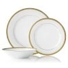Noritake Charlotta 12 Piece Dinner Set Gold 2 Noritake Charlotta 12 Piece Dinner Set Gold -Alex Liddy Store NOR 1716 D12