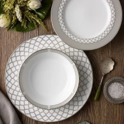 Noritake Eternal Palace 12 Piece Dinner Set Platinum -Alex Liddy Store NOR 1717D12 3