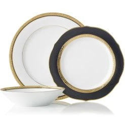 Noritake Regent 12 Piece Dinner Set Gold 9 Noritake Regent 12 Piece Dinner Set Gold -Alex Liddy Store NOR 4332 D12