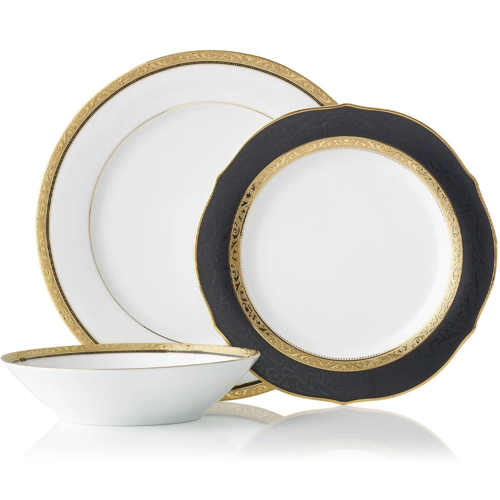 Noritake Regent 12 Piece Dinner Set Gold 5 Noritake Regent 12 Piece Dinner Set Gold - Image 3