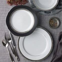 Noritake Regent 12 Piece Dinner Set Platinum 8 Noritake Regent 12 Piece Dinner Set Platinum -Alex Liddy Store NOR 4333 D12 3