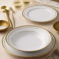 Noritake Hampshire 12 Piece Dinner Set Gold -Alex Liddy Store NOR 4335 D12 3