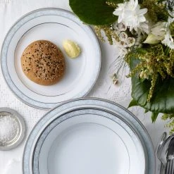 Noritake Hampshire 12 Piece Dinner Set Platinum 11 Noritake Hampshire 12 Piece Dinner Set Platinum -Alex Liddy Store NOR 4336 D12 5