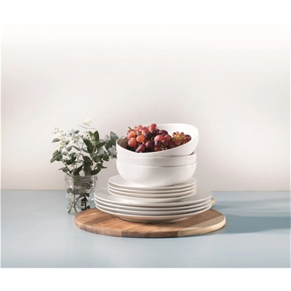 Alex Liddy Modern White Coupe 12 Piece Dinner Set 4 Alex Liddy Modern White Coupe 12 Piece Dinner Set - Image 2