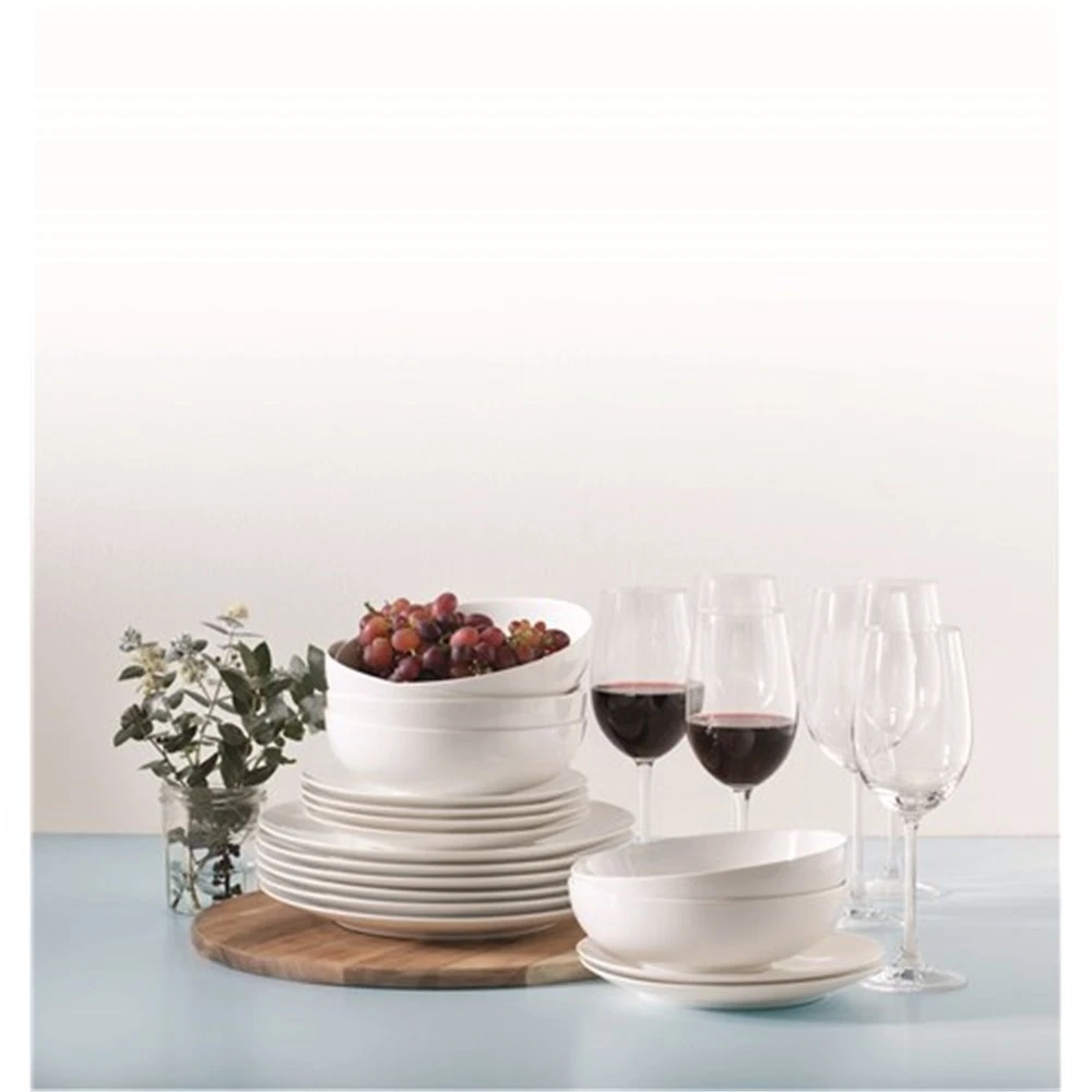 Alex Liddy Modern White Coupe 18 Piece Dinner Set 4 Alex Liddy Modern White Coupe 18 Piece Dinner Set - Image 2